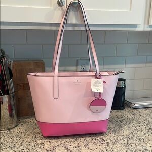 Kate Spade Pink Color-Block Tote